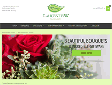 Tablet Screenshot of lakeviewfloral.com